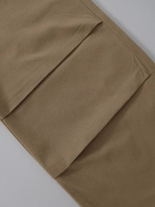 Maing pintuck parachute pants