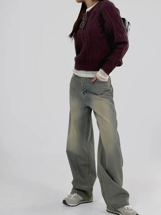 Fore Round Neck Cable Knit