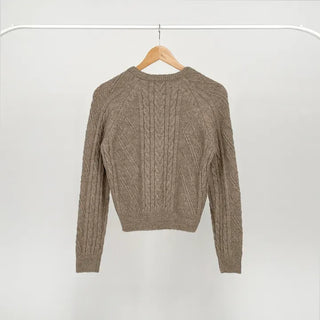 Fore Round Neck Cable Knit