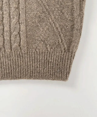 Fore Round Neck Cable Knit