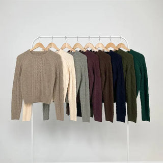Fore Round Neck Cable Knit