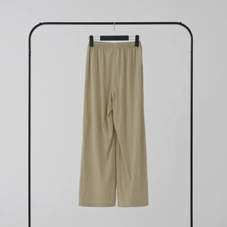 Soring Crinkly Elastic Waist Pants