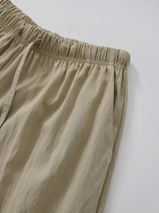 Soring Crinkly Elastic Waist Pants