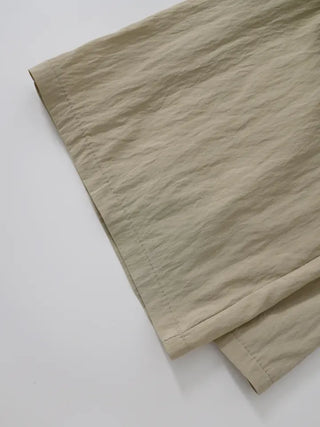 Soring Crinkly Elastic Waist Pants