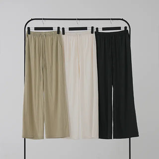 Soring Crinkly Elastic Waist Pants