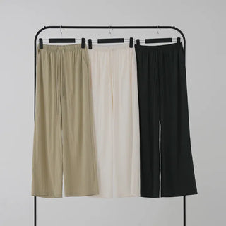 Soring Crinkly Elastic Waist Pants