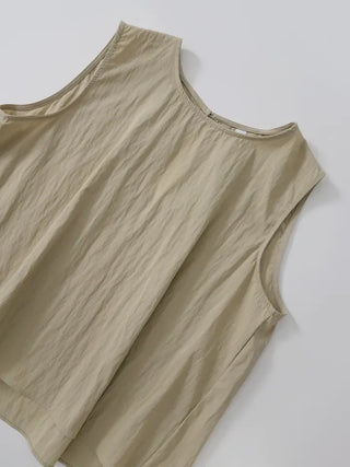 Soring Rustling Backless Sleeveless Top