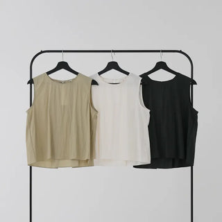 Soring Rustling Backless Sleeveless Top