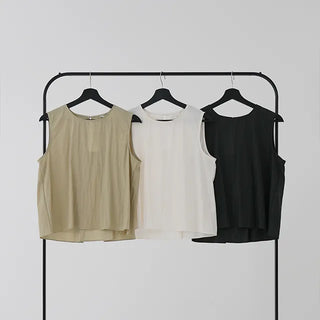 Soring Rustling Backless Sleeveless Top