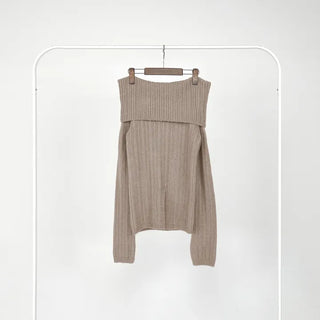 Ginger Off-Shoulder Ribbed Knit