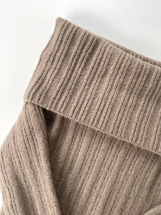 Ginger Off-Shoulder Ribbed Knit