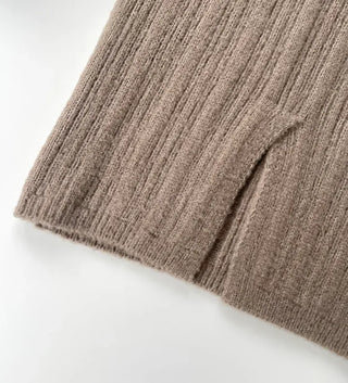 Ginger Off-Shoulder Ribbed Knit