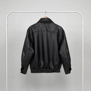 Lenny Single Collar Leather Jacket