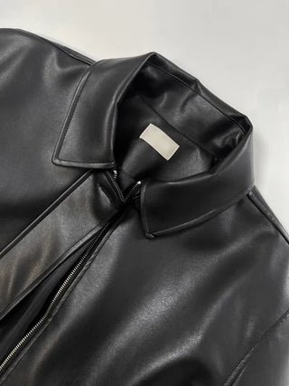Lenny Single Collar Leather Jacket