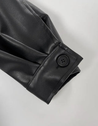 Lenny Single Collar Leather Jacket