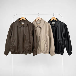 Lenny Single Collar Leather Jacket