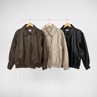 Lenny Single Collar Leather Jacket