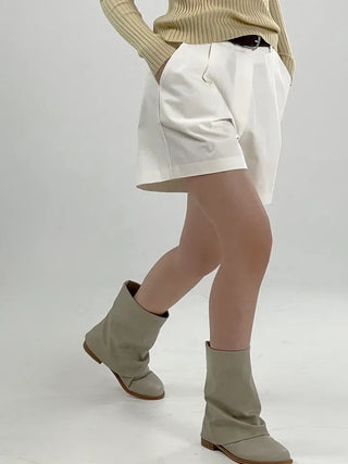 Elma Pintuck Cotton Half Pants