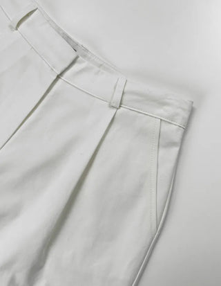 Elma Pintuck Cotton Half Pants