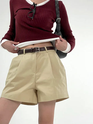 Elma Pintuck Cotton Half Pants