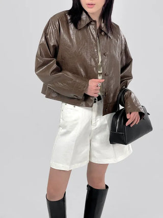 Claw part wide shorts