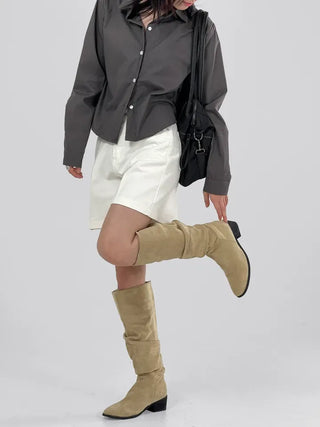 Claw part wide shorts
