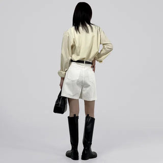 Claw part wide shorts