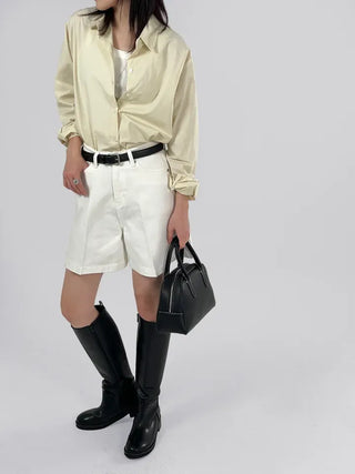 Claw part wide shorts