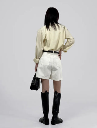 Claw part wide shorts