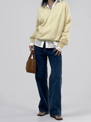 Leba Semi-Wide Denim Pants