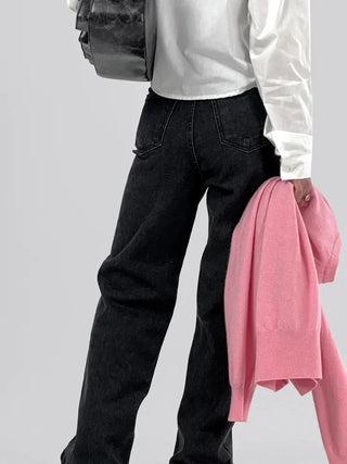 Leba Semi-Wide Denim Pants