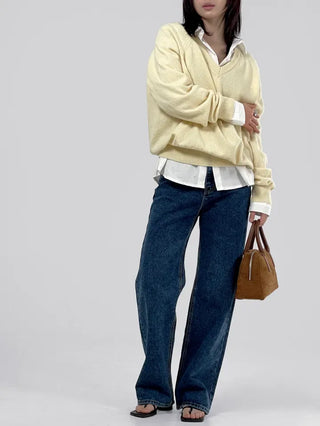 Leba Semi-Wide Denim Pants