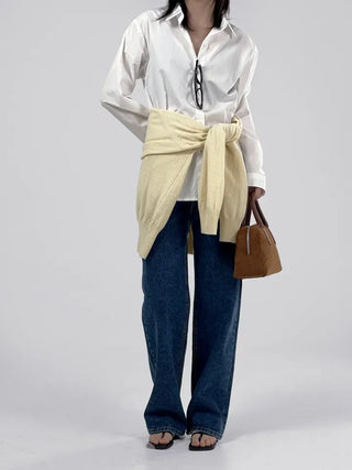 Leba Semi-Wide Denim Pants