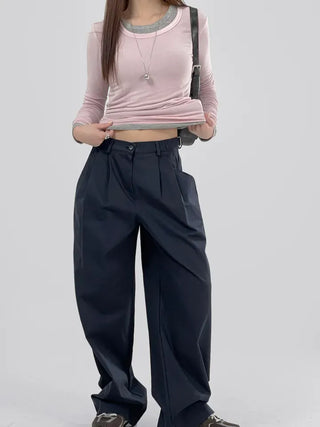 Pheno Rayon Round Neck Long Sleeve Tee