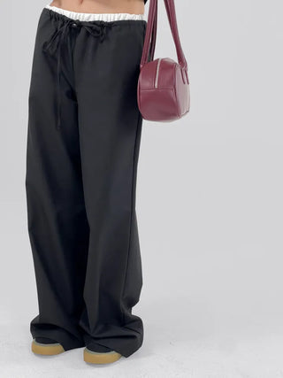 Allen Contrast Elastic Waist Slacks