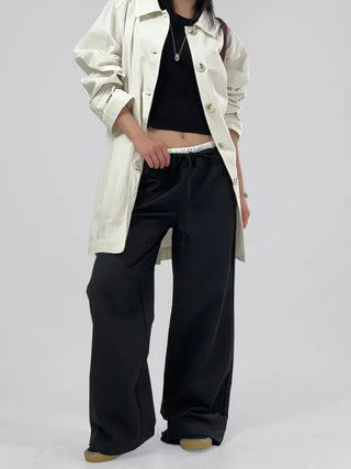 Allen Contrast Elastic Waist Slacks