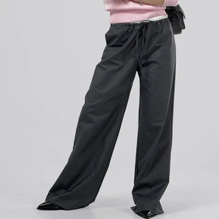 Allen Contrast Elastic Waist Slacks