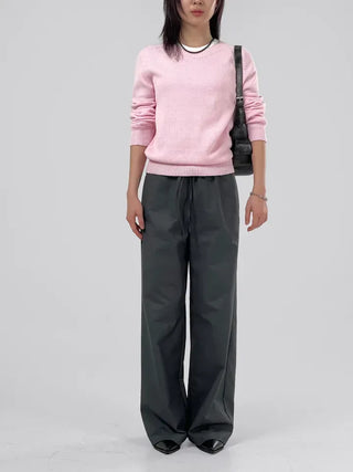 Allen Contrast Elastic Waist Slacks