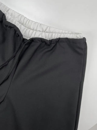 Allen Contrast Elastic Waist Slacks