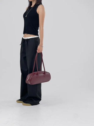 Allen Contrast Elastic Waist Slacks