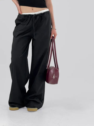 Allen Contrast Elastic Waist Slacks