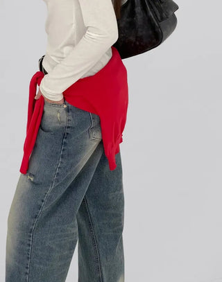 Hain Wide Distressed Denim Pants