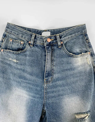Hain Wide Distressed Denim Pants
