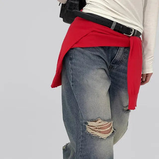 Hain Wide Distressed Denim Pants