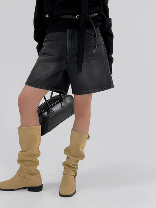 Lee Know Denim Cropped Pants
