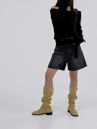 Lee Know Denim Cropped Pants