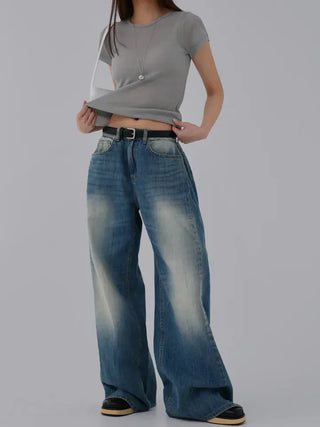 Pamyu Round Neck See-through Short Sleeve Tee