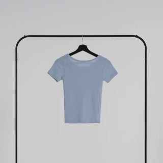 Hanu Round Neck Basic Short Sleeve Tee
