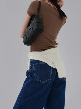 Hanu Round Neck Basic Short Sleeve Tee