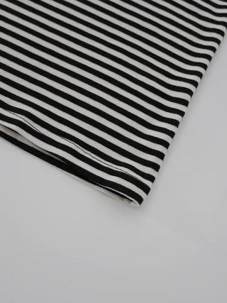 Fling Rayon Striped Short Sleeve T-shirt